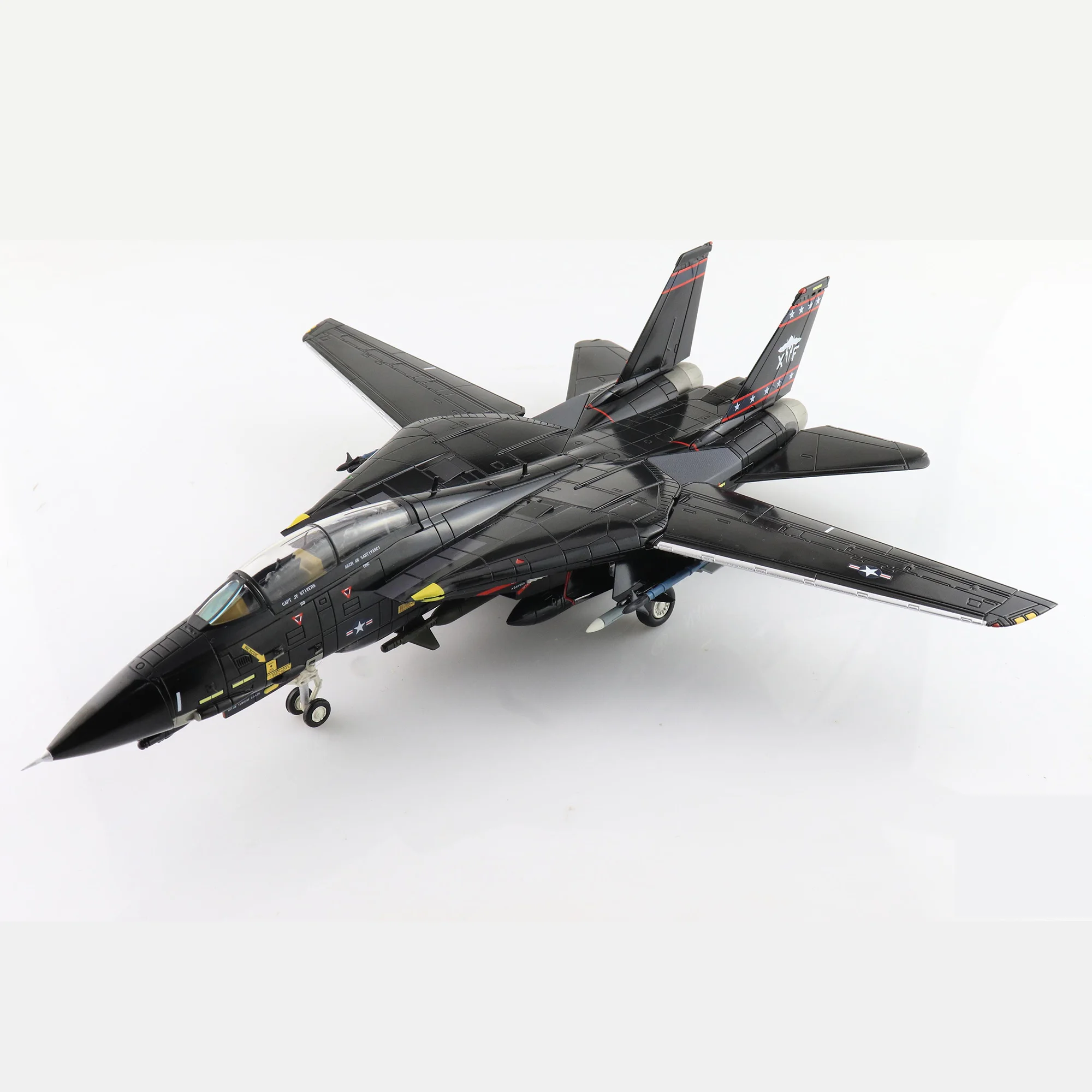 

Die cast F-14D Male cat Fighter jet Alloy Plastic Model 1:72 Scale Toy Gift Collection Simulation Display Decoration Men's Gift