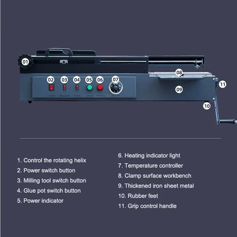 New Upgrade A4 Glue Binding Machine Melt Glue Tender Book Document Cover Financial Accounting A3 Binding Machine File Document B