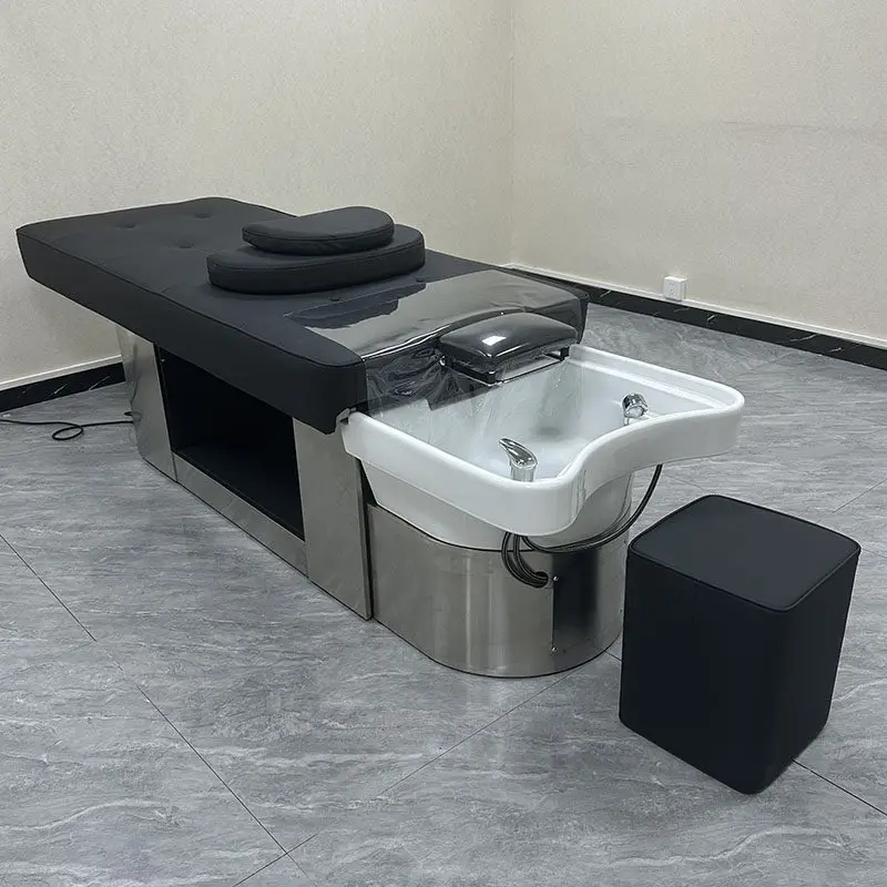 Yicheng Beauty Wholesale Traditional Style Hair Wash Basin Salon Equipment for Head Wash Bed in Beauty Workshop for Salon Use