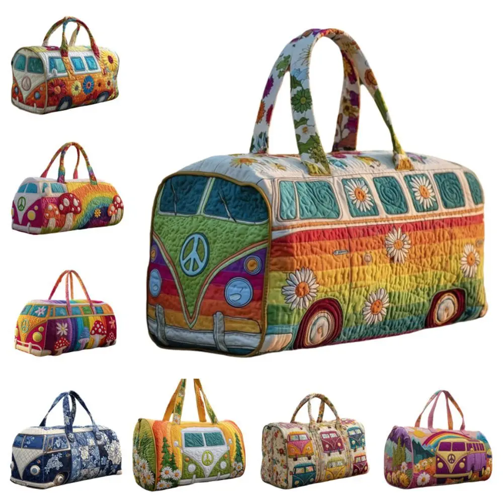 

3D Quilting Craft Quilted Duffle Bag Large Capacity Waterproof Travel Duffel Bag Tote Bags Short-distance Handbag