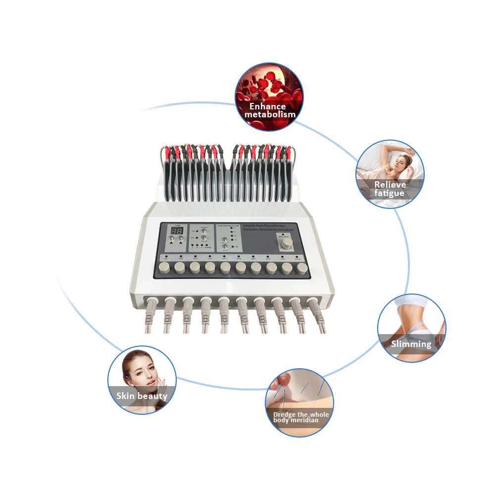 Electro Stimulation Machine Russian Wave Electrostimulation Body Electroestimulador with Heat Function