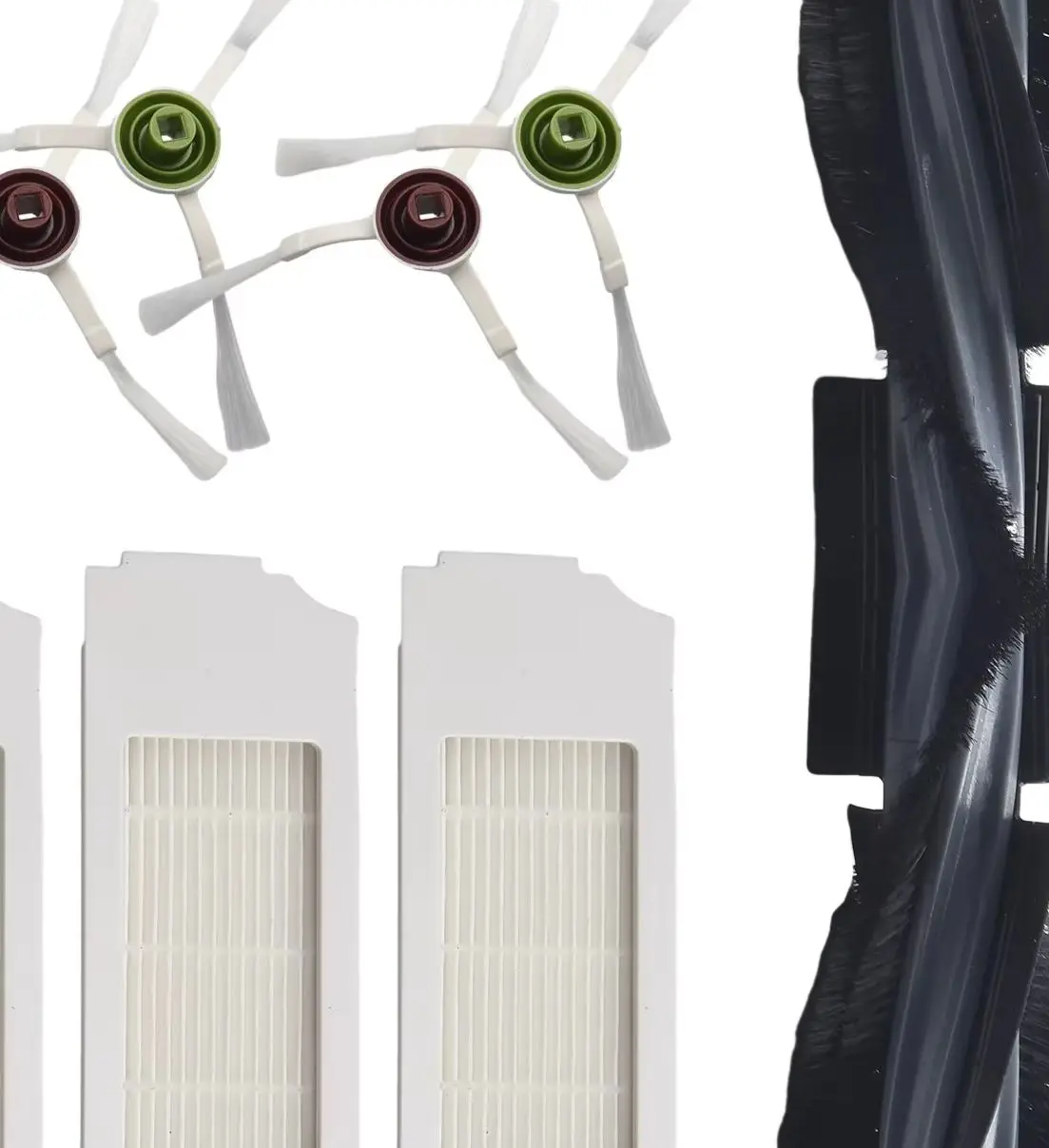 Main Side Brush Filter Kit For Ecovacs For Deebot X1 For Omni For T10 Plus Turbo Deep Corner Cleaning D-KT01-0022