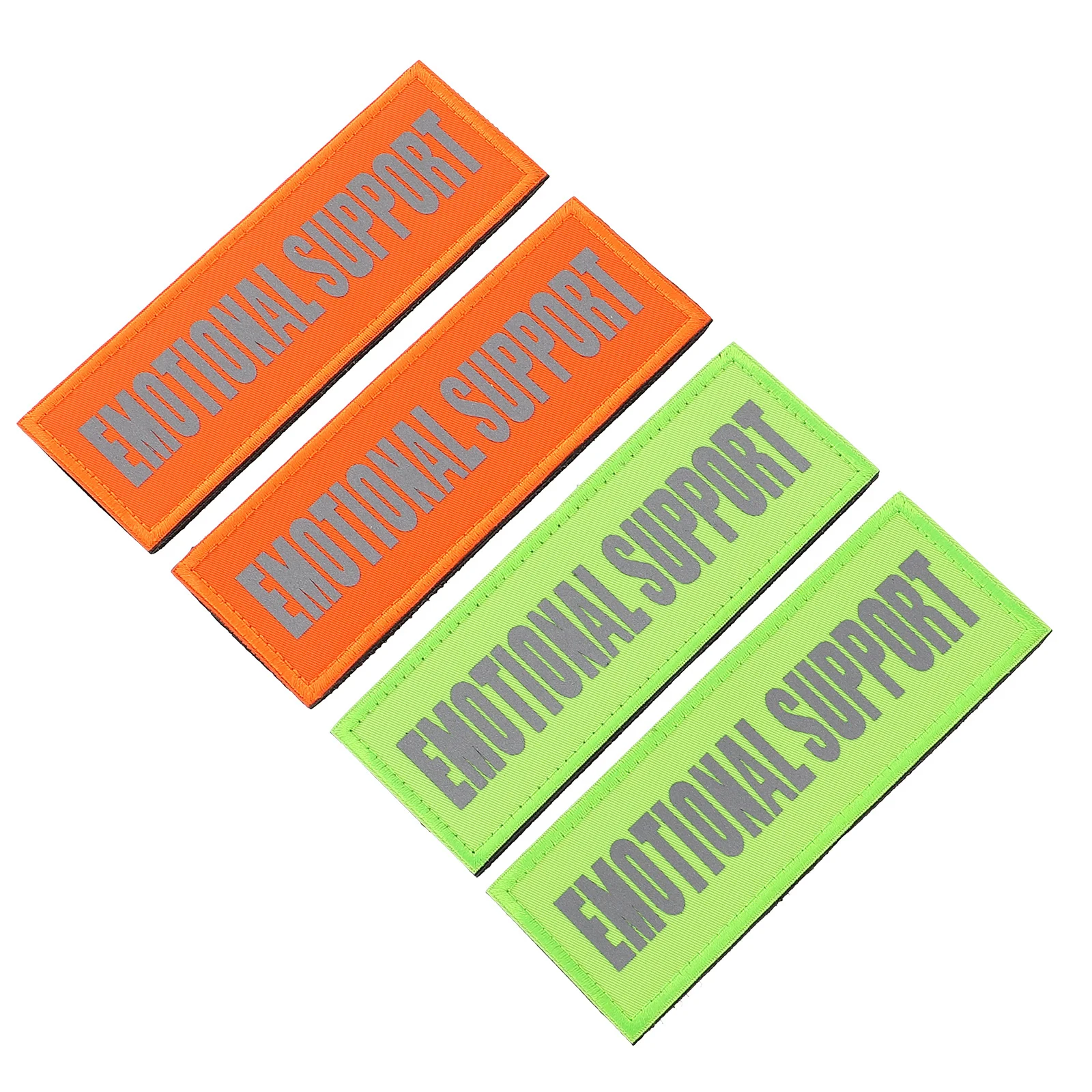 

4Pcs Reflective Durable Pet Harness Patches Decorative Dog Vest Patch Wear-Resistant Nylon Outdoor Harness Patches Accessory