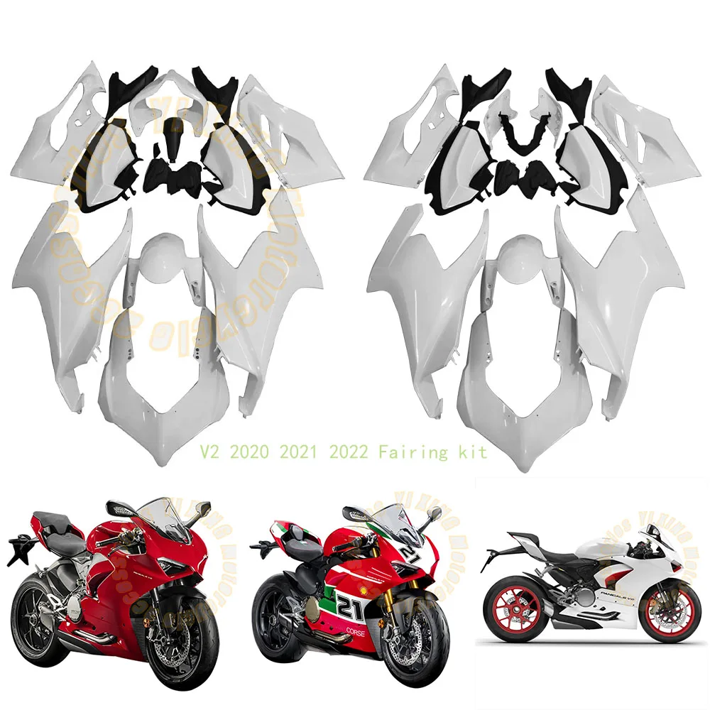 New ABS fairing Single and double seat rear hump hood side plate V2 2020 2021 2022 Full body hood fairing kit for Ducati v2