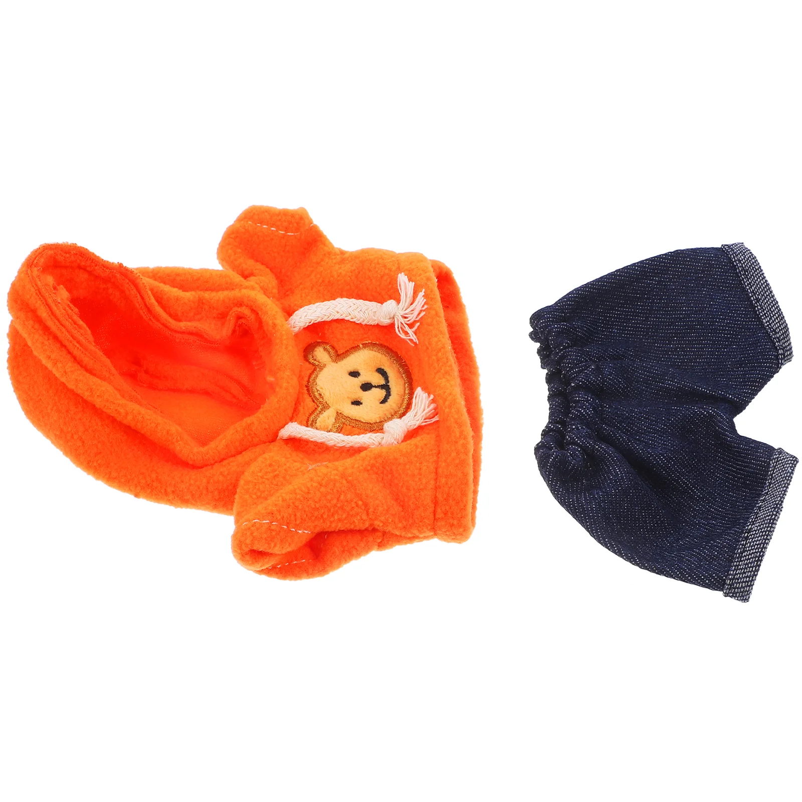 1 set di vestiti per orsi di peluche da 20 cm, pantaloni con cappuccio sostituibili, costume per bambini, giocattolo per animali di peluche, regalo di Natale