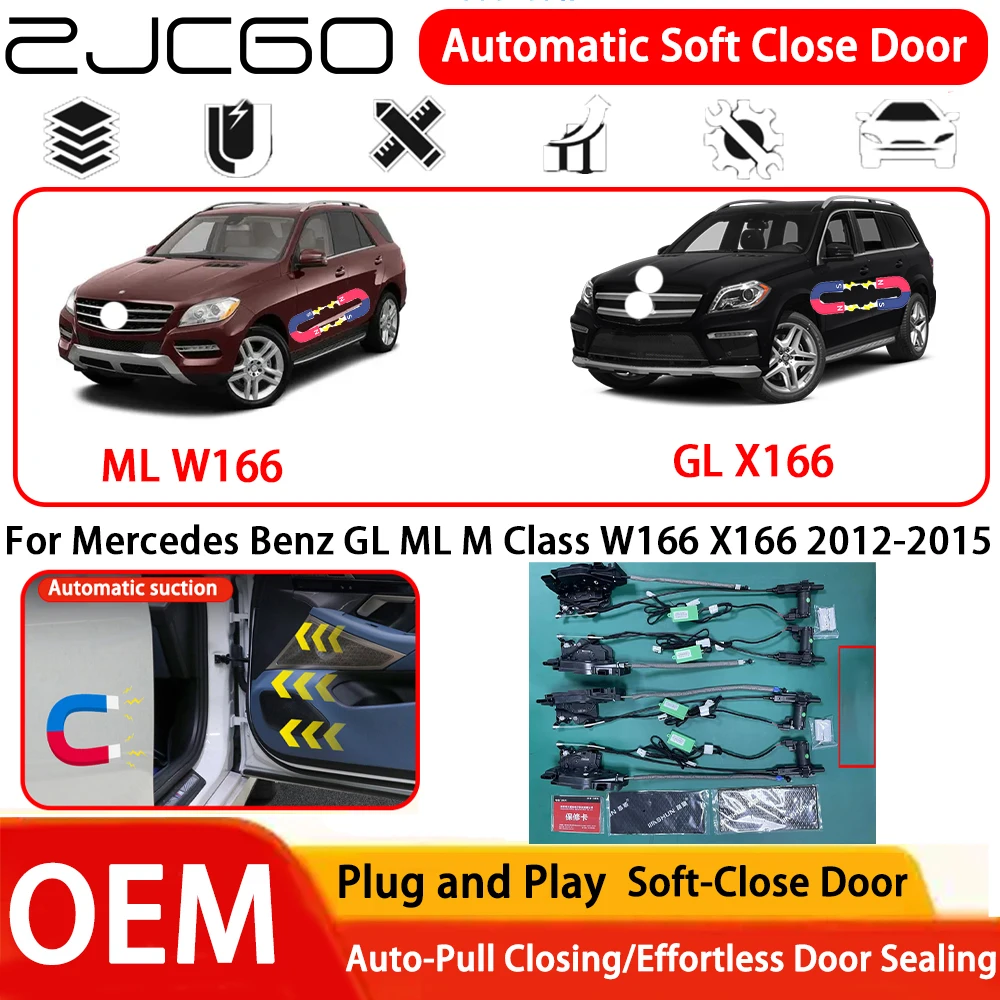 for Mercedes Benz GL ML M Class W166 X166 2012-2015 OEM Plug and Play Automatic Electric Soft Close Door Comfort Closing System