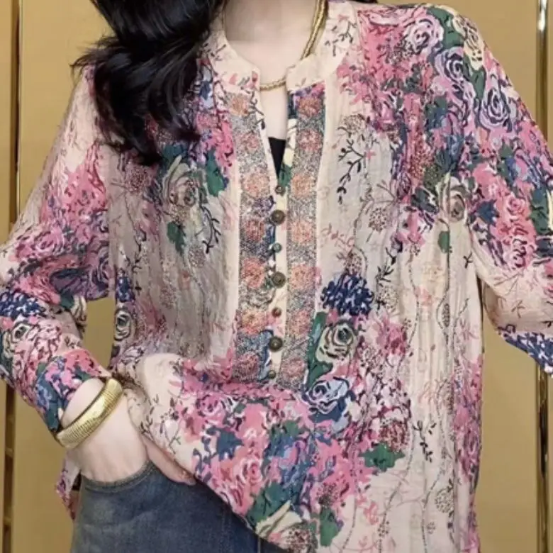 

Spring Summer Women Fashionable Trendy Chinese Style Sun Protective Shirt XQ27