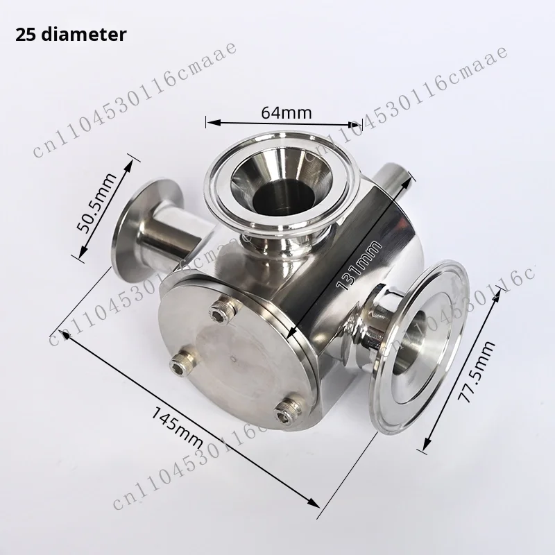 High purity pneumatic filling machine return rotary valve three-way quick paste filling angle structure accessories