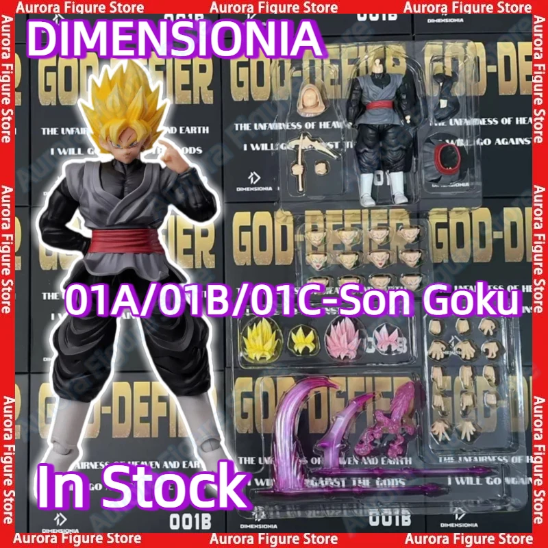 En Stock, Figura de Acción Dimensionia Black Goku Dragon Ball SHF Super Saiyan Son Goku Zamasu 1/12, Muñeco de Anime, Modelo de Juguete, Regalos de PVC