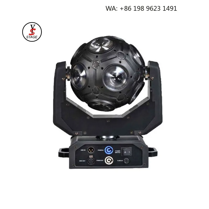 4IN1 RGBW Disco Football Moving Head Light Rainbow Stage Beam Lamp for KTV Party Live Performance Atmosphere