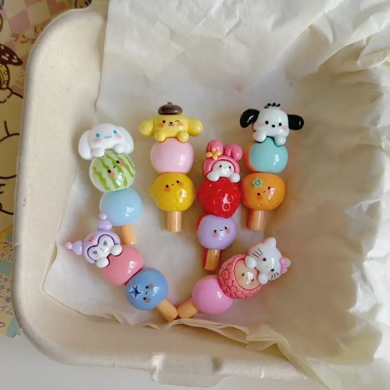 Spinki do włosów Sanrio Nowe Kreskówkowe Spinki My Melody Słodki Styl Urocza Dziewczyna Sklep Spinka Boczna Karta do Wydawania Akcesoria do Włosów Spinki do Włosów