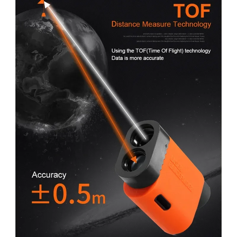 1PC High Precision Outdoor Electronic Ruler High Definition Charging Measuring Instrument Waterproof and Dustproof