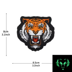 Parche PVC tigre táctico con velcro – Insignia militar de moral