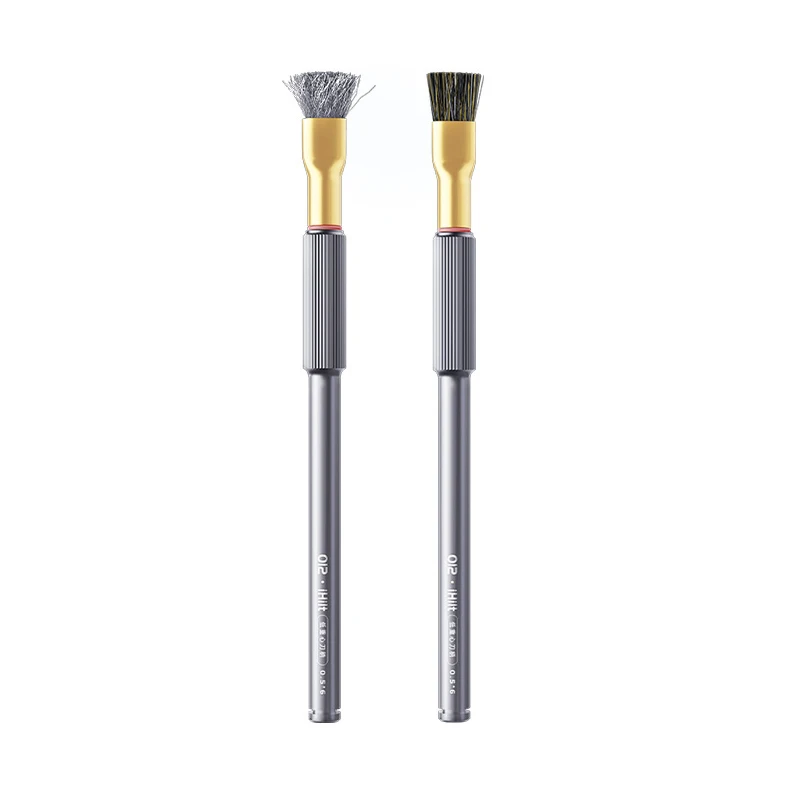 

Brush QIANLI 012 IHill Low Center of Gravity Steel Brush for Chip Glue Tin Removal Polishing Clean Tool High Elasticity Brush