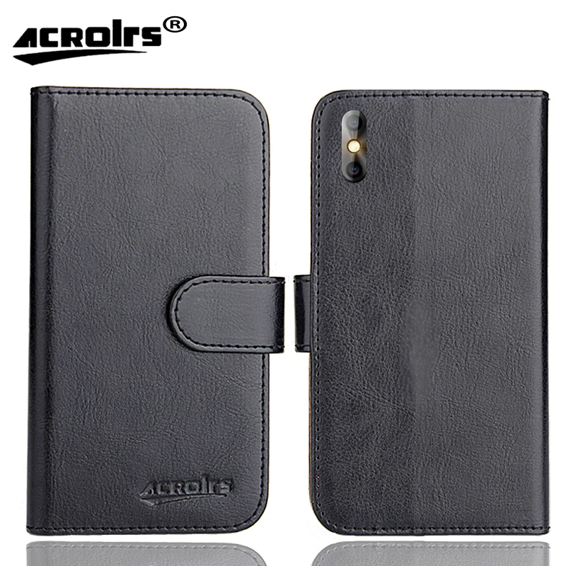 Funda Exclusiva para Teléfono Logicom Five Flow Le Hola Fizz Link Moov Must 2 FR Fit Pro, 6 Colores, Estilo Retro, de Cuero Suave