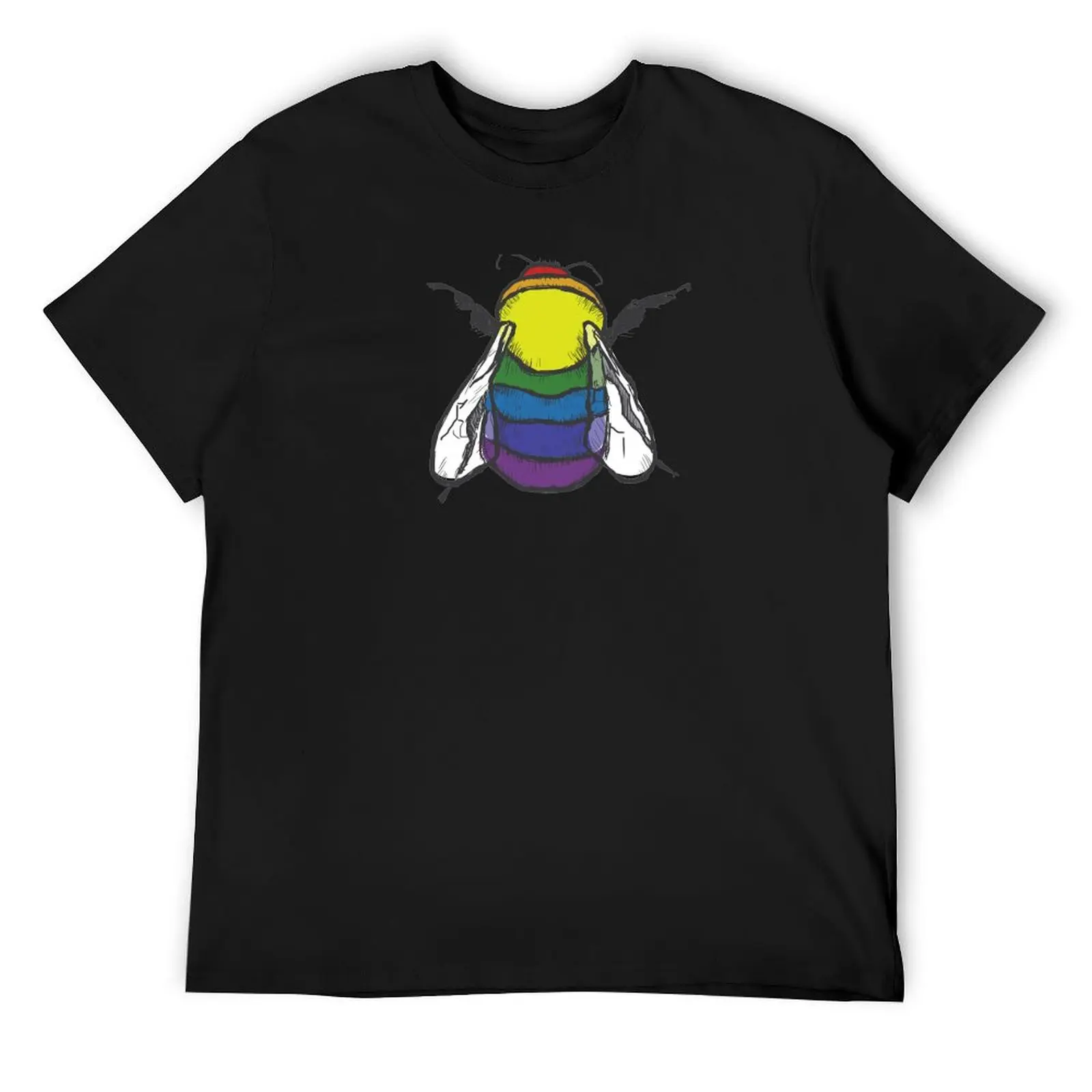 

Rainbow Bee T-Shirt boys animal print custom shirt graphic shirts men clothings
