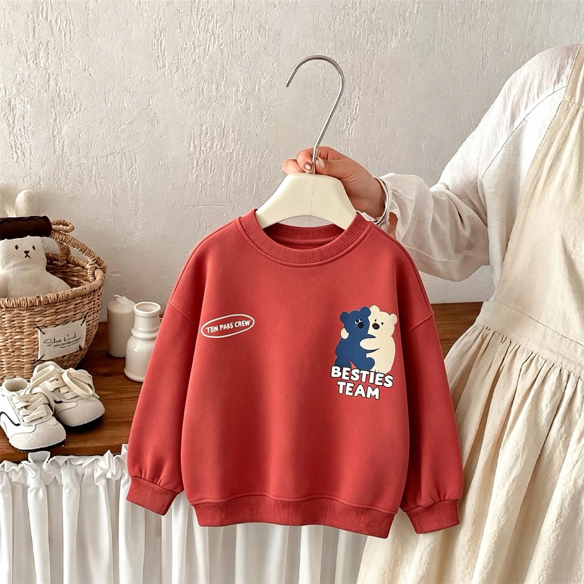 0-6 Year Old Children's Clothes Cartoon Sweatshirt Long Sleeved Tops Autumn Kids Loose Casual Hoodie Crewneck Boy's Sweatshirts
