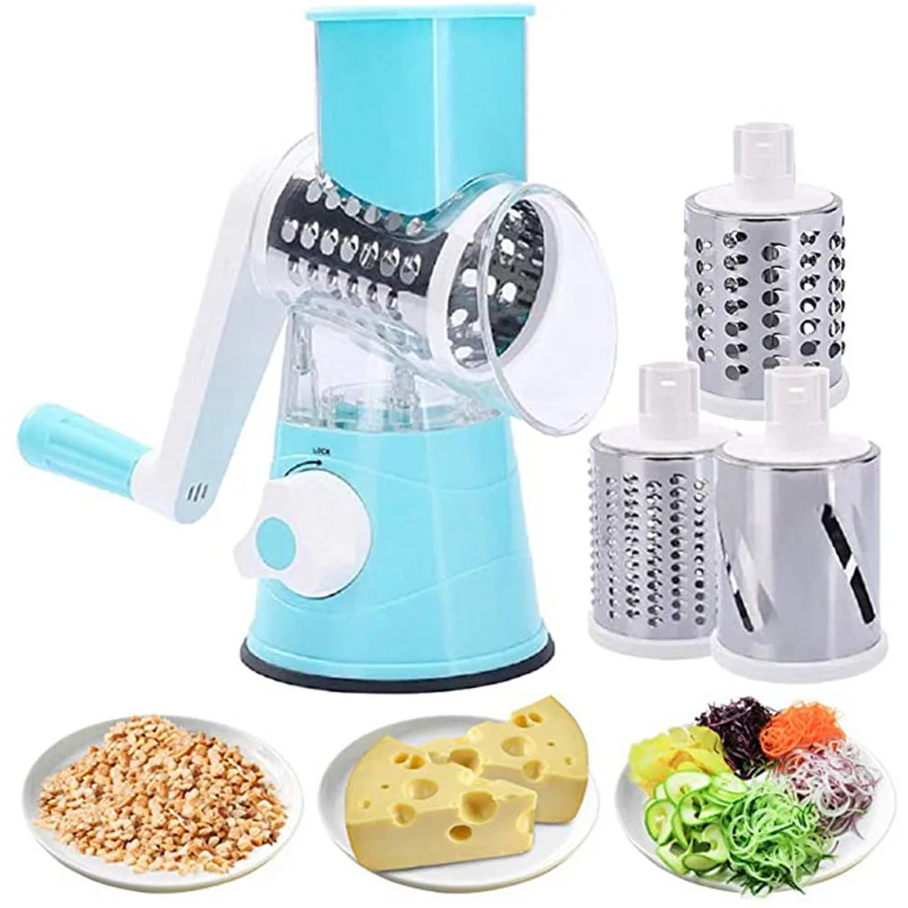 Manual Vegetable Cutter Slicer Kitchen Roller Gadgets Tool Fruit Vegetable Chopper Round Slicer Graters Potato Carrot Shredder