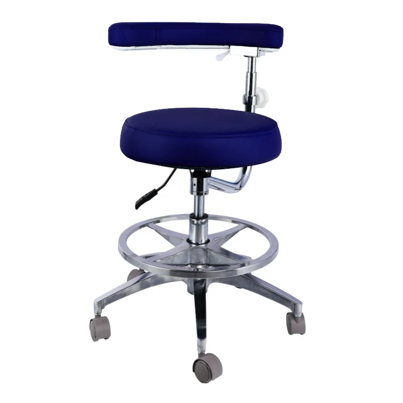 Teeth Whitening Accessories Manual Seat Stool Backrest Adjustable Assistant Chair Dental Saddle Chair