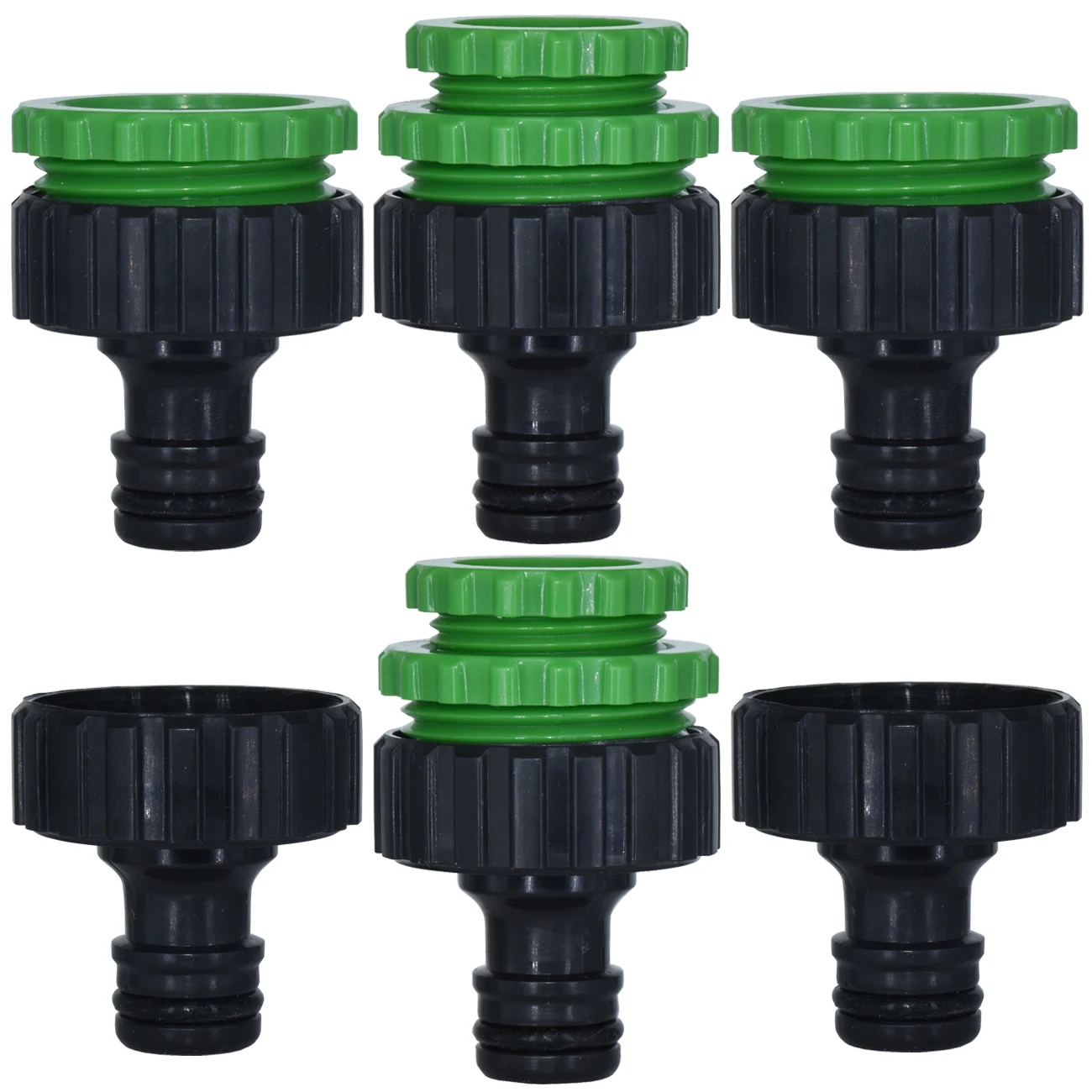 KESLA 2PCS 3/4‘’ & 1‘’ Female Thread Faucet Connector Garden Irrigation Hose Quick Coupler Nipple Joint Greenhouse Adapter