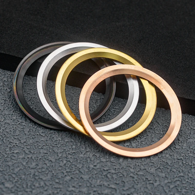 Seiko 38mm smussato rame orologio lunetta inserto anelli diametro interno 30.5mm adatto per SKX007 SKX009 SRPD Diving Watch Case Parts