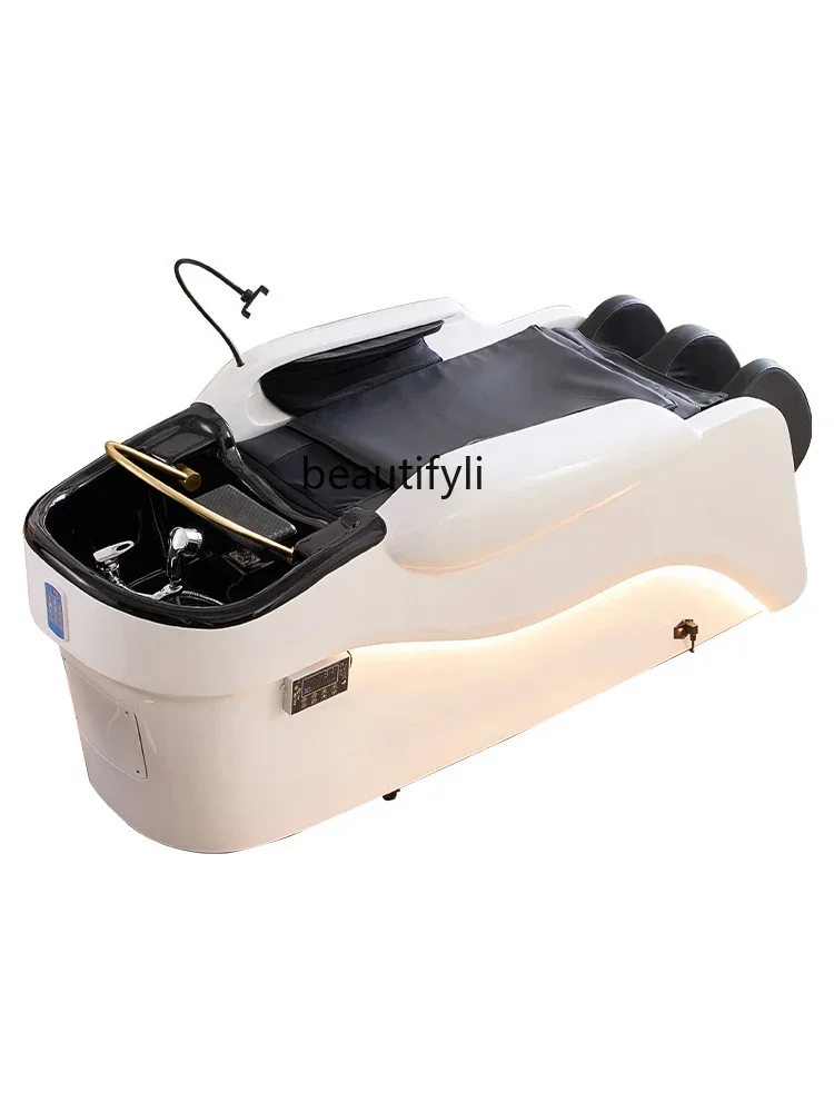 

cqyIntelligent massage shampoo bed electric water circulation beauty salon head therapy fumigation bed barber shop dedicated