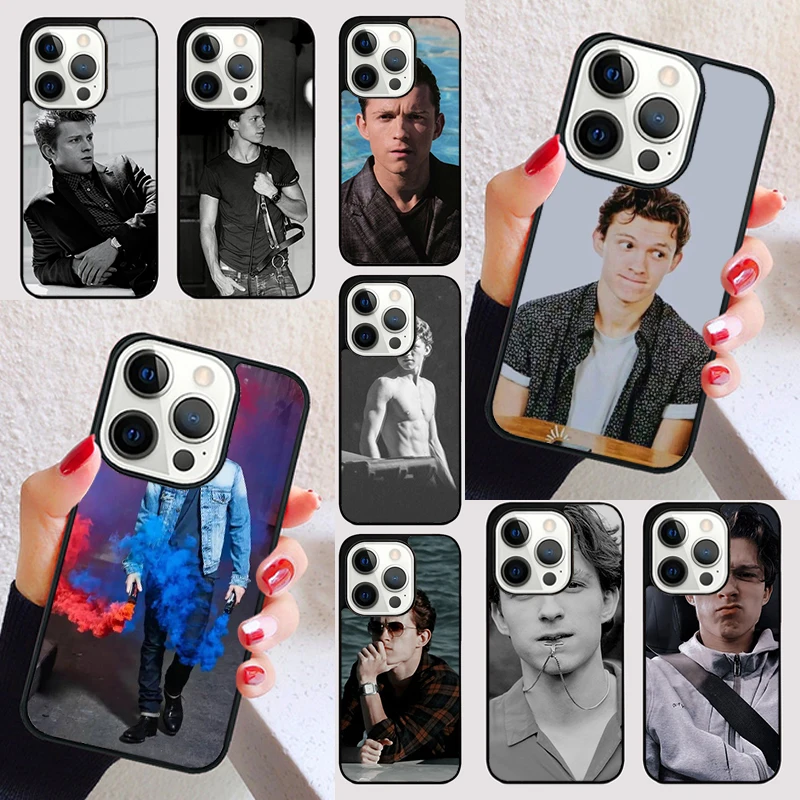 movie star Tom Holland cover For iPhone 15 16 13 12 11 14 Pro Max Mini Max SE 2020 7 8 6S Plus Phone Case