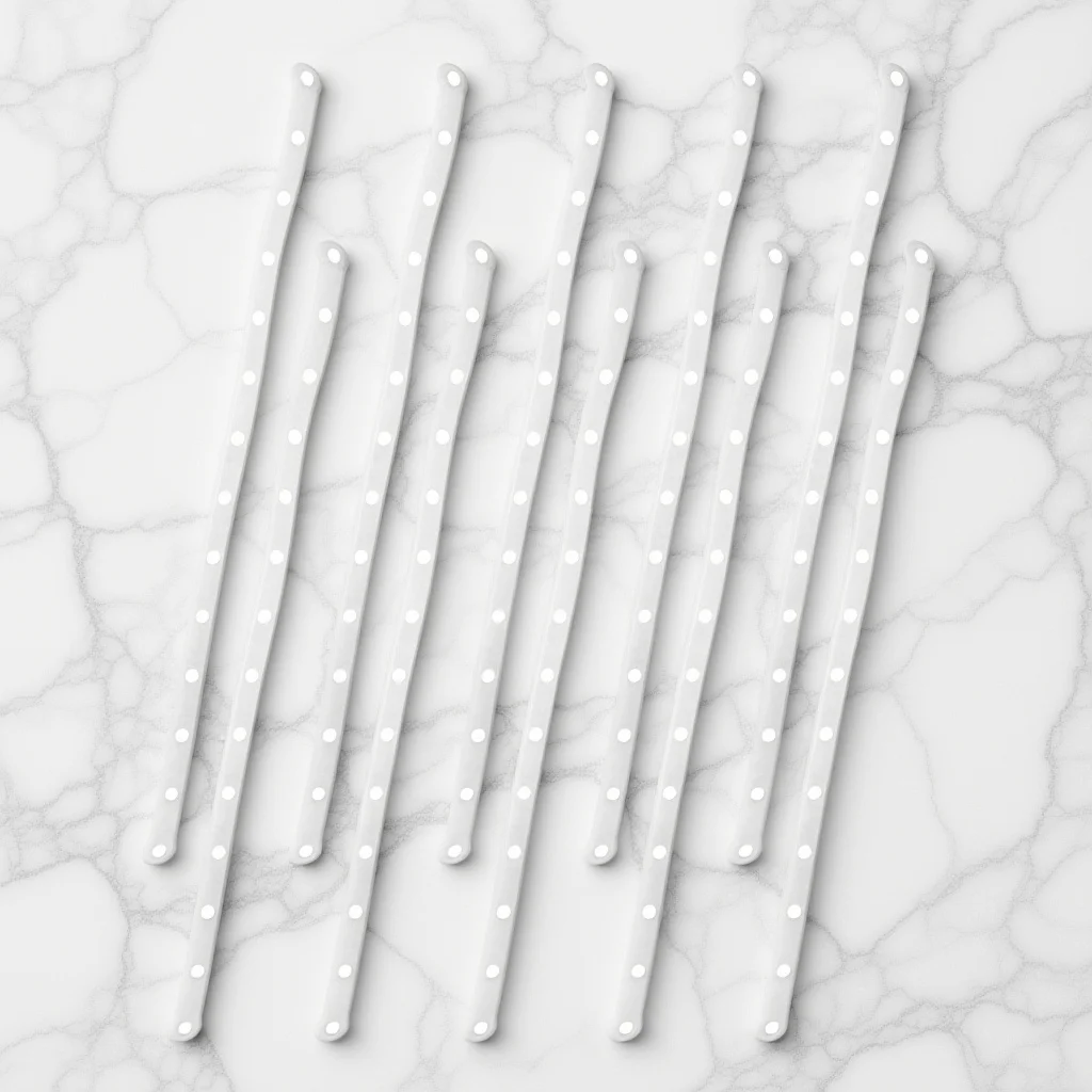 

10Pcs White Plastic Hanger Connector Strips Heavy Duty Stable Display Hanger Extensions Garment Storage Organizer