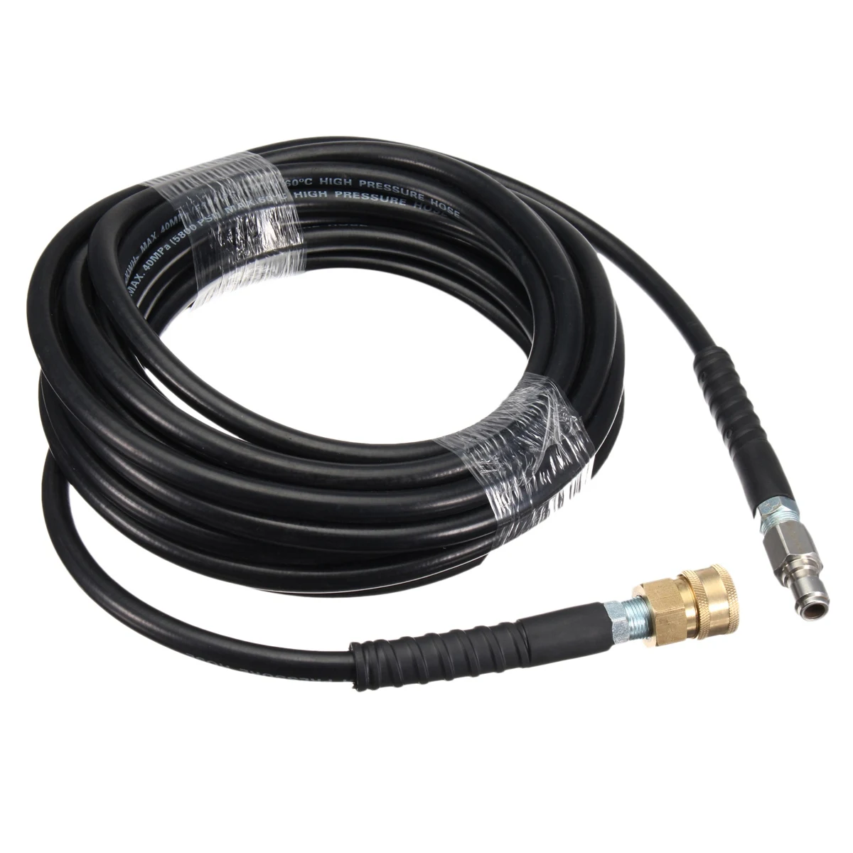 

10M High Pressure Water Cleaning Hose 5800PSI Outlet Rubber Hose Cleaning Pipe Garden Vehicle Clean Washing Tools