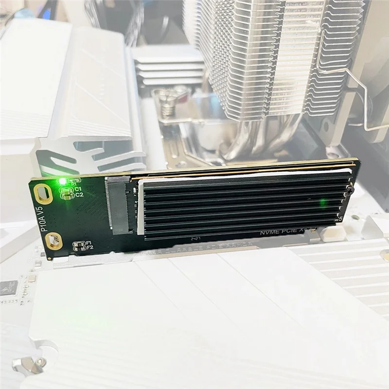 Kartu Adaptor SSD M.2 NVME Profesional PCIE Ke Kartu Adaptor M.2 Mkey NVME Kartu Ekspansi Pcie5.0
