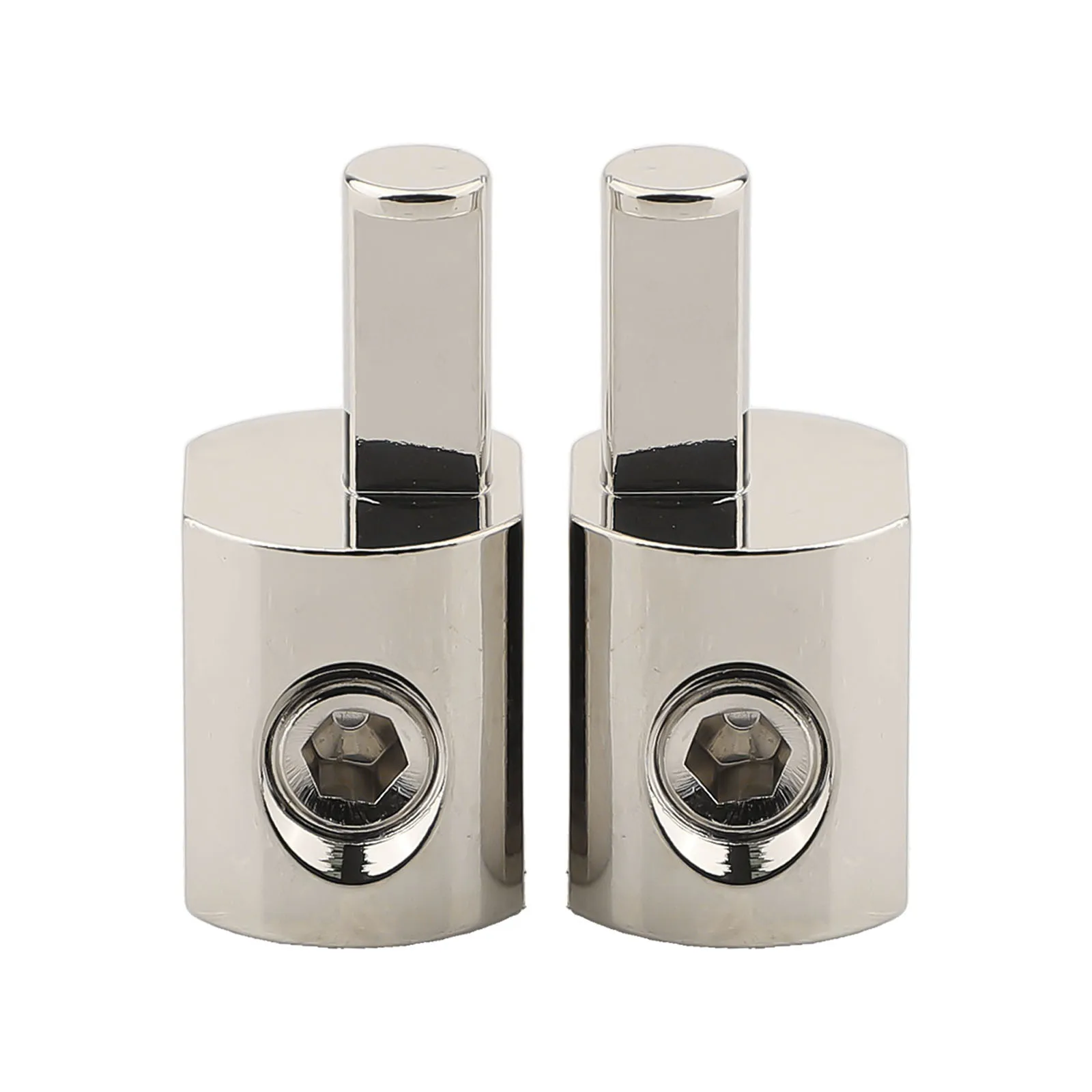 6061 Aluminum Car Audio Power Terminal Blocks Pair with Input Wire Reducer Supporting 14AWG Wire Size Connections