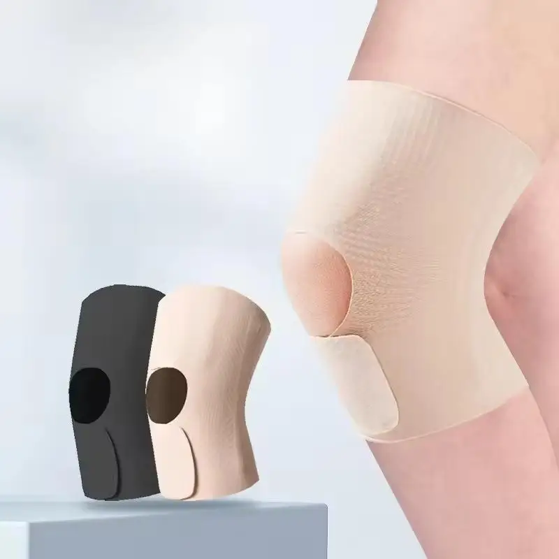 1 Stück Kniebandage mit Seitenstabilisator, Kompressions-Kniebandage für Männer und Frauen, Knie-Stützbandage zur Linderung von Knieschmerzen – Detail 1