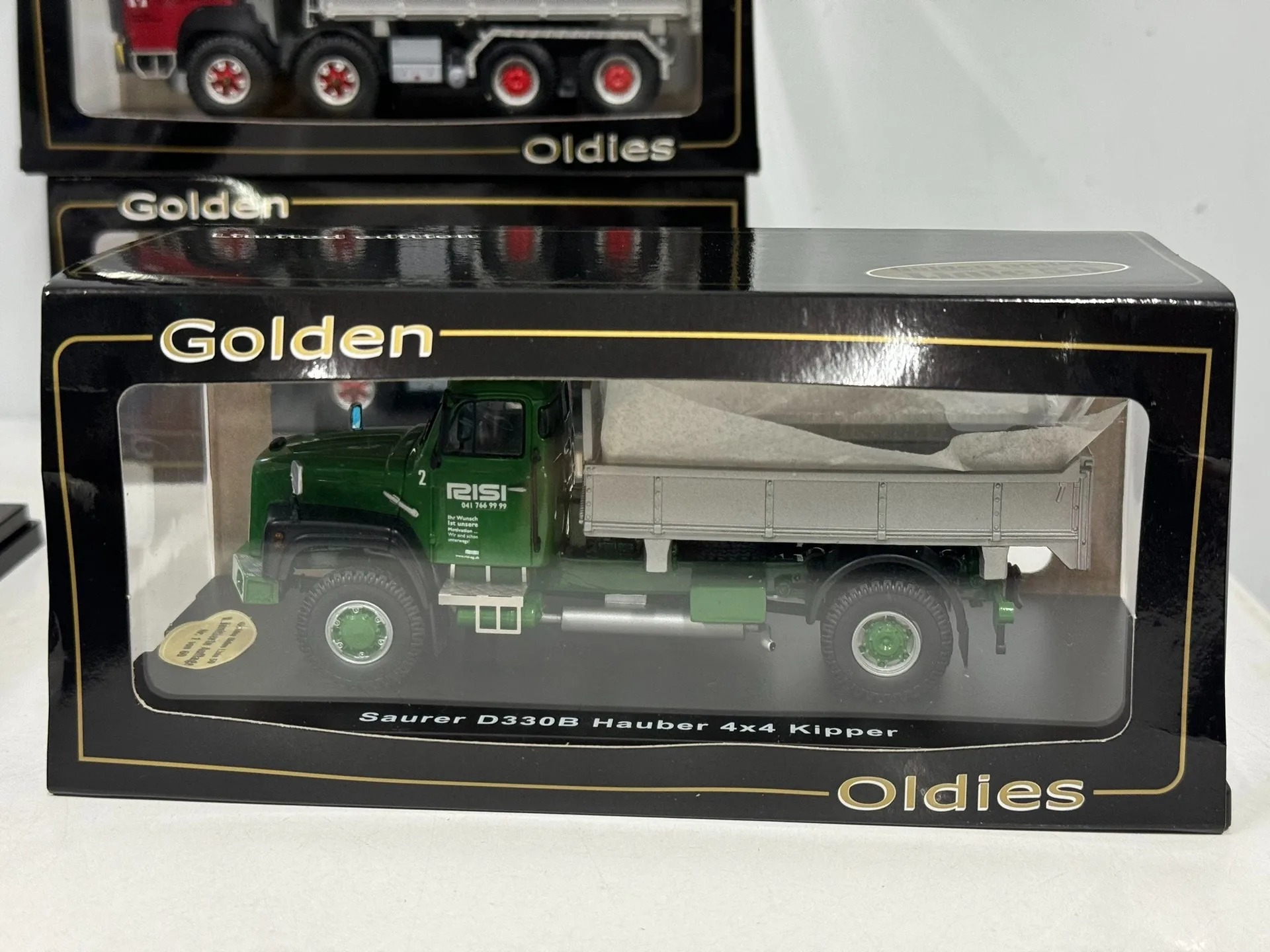 

Diecast Golden Oldies 1/50 Scale Saurer D330B Hauber 4️4 Kipper Resin Car Model Collectible Toy Gift Souvenir