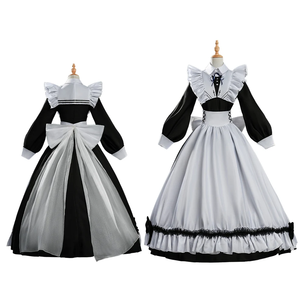 

Anime Playing Death Games Yuki Sorimachi Cosplay Costume Outfit Party Maid Dress Accessories Halloween