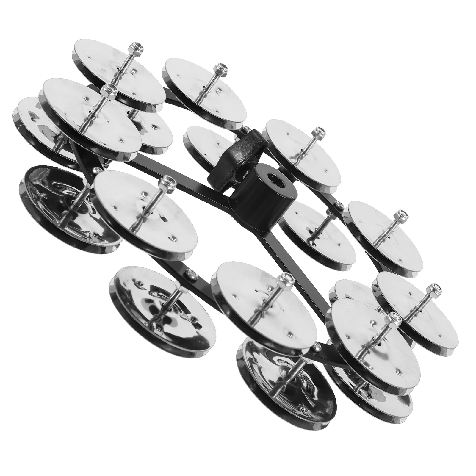 

Double Row Steel Plates Hihat Tambourine Enhanced Tonal Layering Drum Set Cymbal Accessory For Popular Music Performance