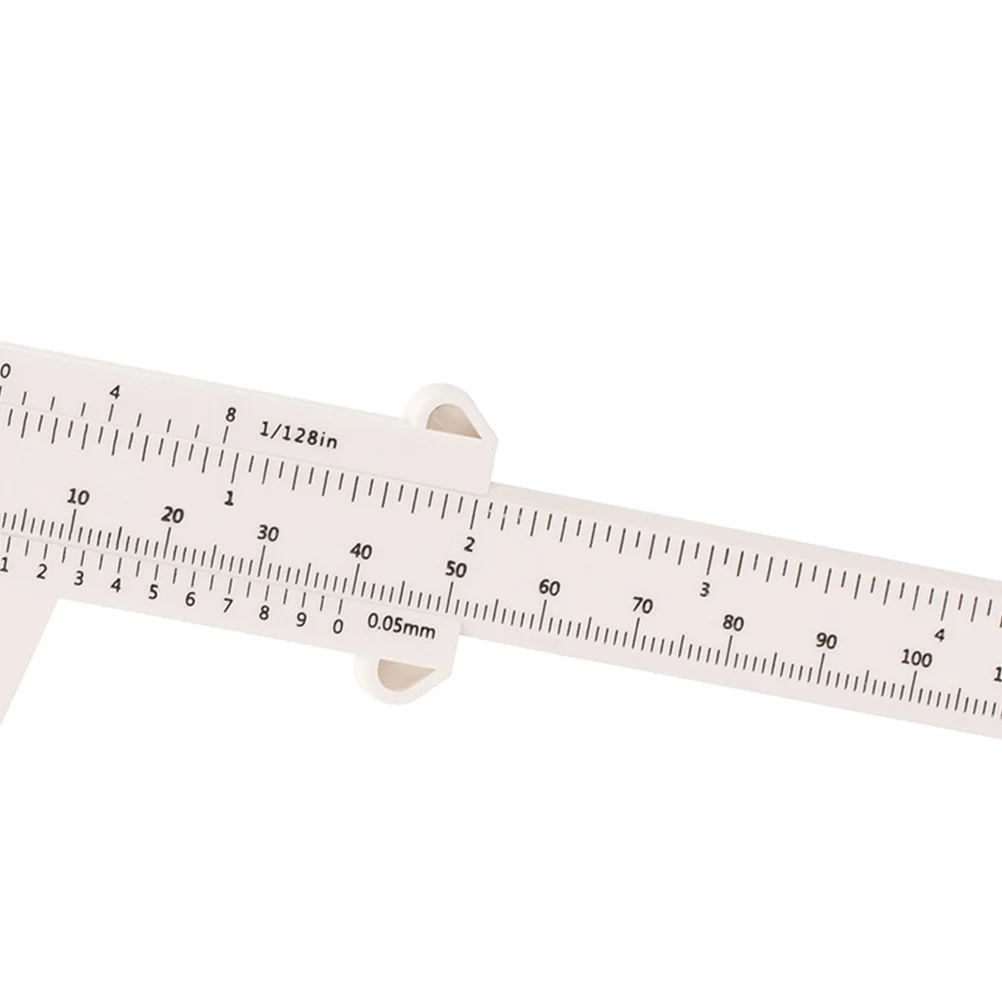 Righello per misurare le sopracciglia Calibri portatili a doppia scala per strumento di trucco Misurazione accurata delle sopracciglia Plastica durevole