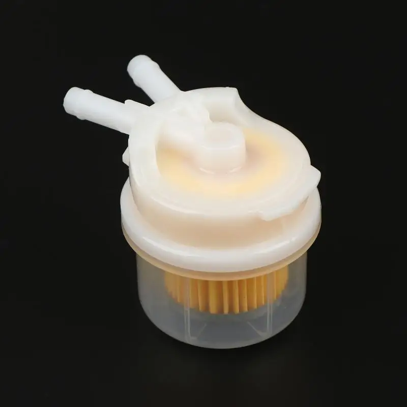 Plastic Fuel Filter 8mm Inlet Outlet Fine Filter Paper Anti Clog Filter For Motorcycle Scooter ATV Fuel System