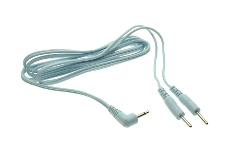 Cable de estimulación eléctrica para adultos, anillo de pene, tapón Anal, accesorio de juguetes sexuales, Electro Shock, 2 pines