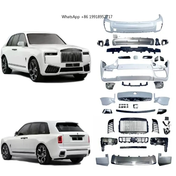 2018-2024y Upgrade to Cullinan Rolls Body Kit Auto Car Front Bumper Rear Bumper Grille Facelift Set Upgrade Body Parts JJ379