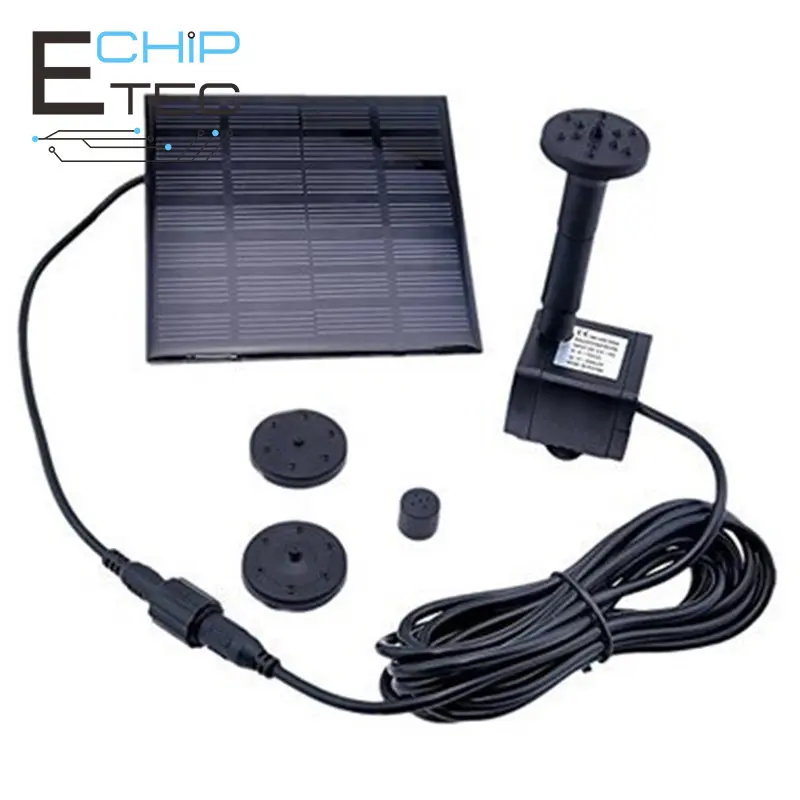 

1PCS 7V 1.2W Solar Water Fountain Pump For Garden Solar Pump Floating Plants Watering