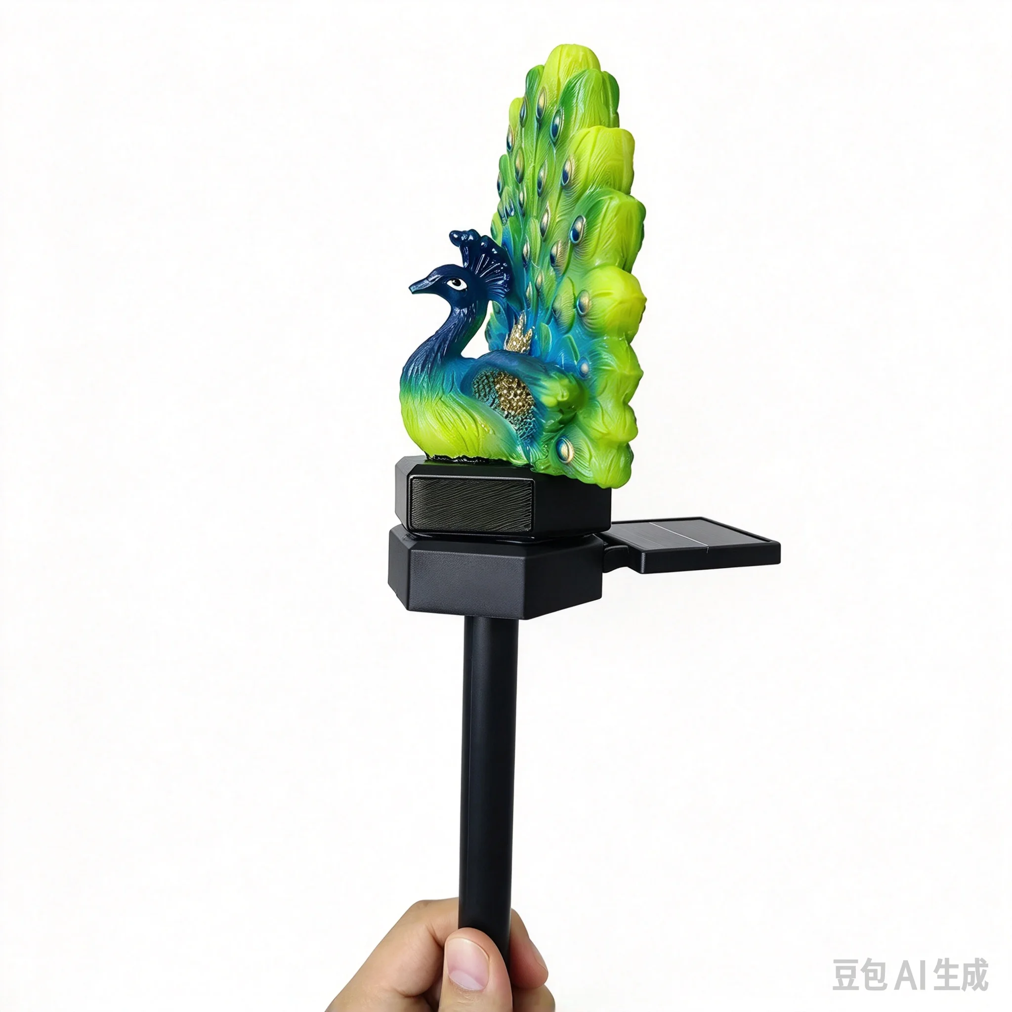 Peacock Solar Garden Lights Waterproof Outdoor Stake Light Lawn Pathway Decoration Patio Yard Landscape Ambient Lighting Gifts
