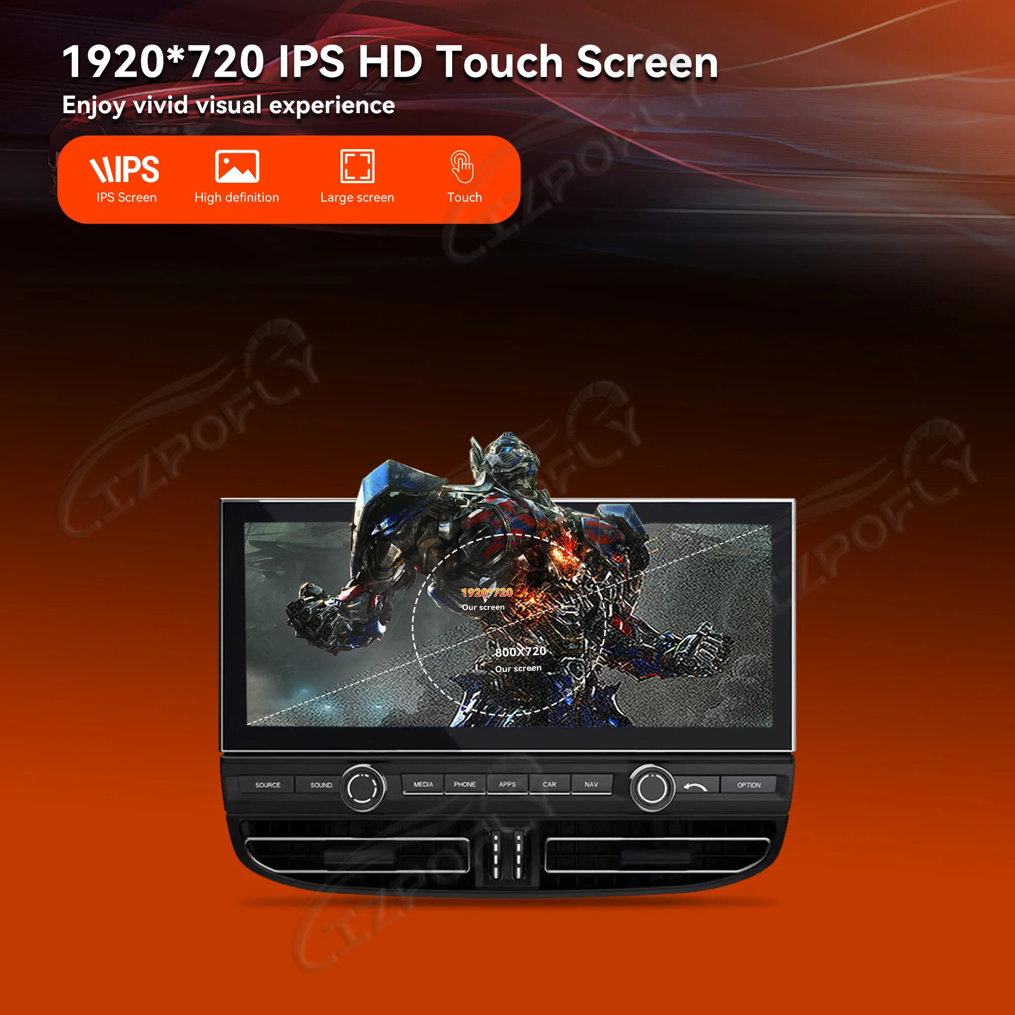 Lizpofly Carplay Android 13 For Porsche Cayenne 2010-2017 Car GPS Navigation Multimedia Player HeadUnit Radio Media Satnav
