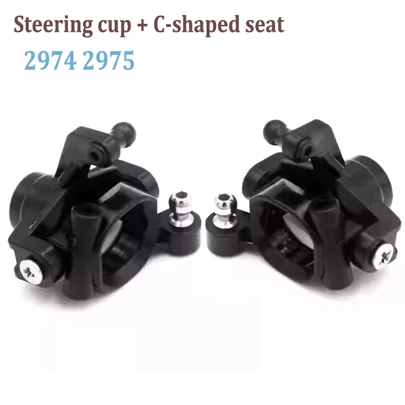 WLtoys144016 Metal Upgrade Parts Steering Cup Rocker Arm Pull Rod Bracket Bearing Steering Assembly Steering Arm for 1/14 RC Car