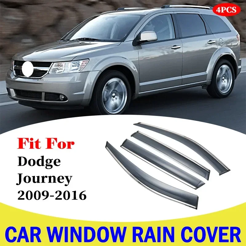 

Car Window Rain Shield Visor Guards Protector Sun Wind Deflector Awning Shade Cover For Dodge Journey 2009-2016 Car Accessories