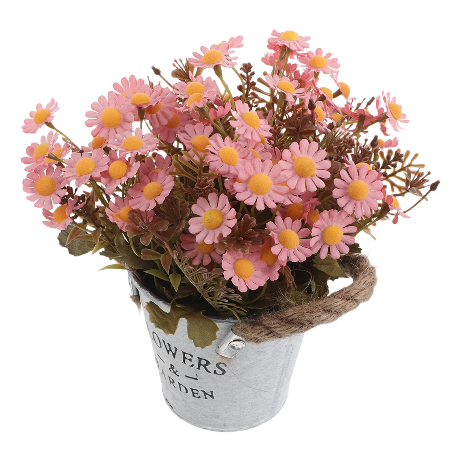 

Artificial Daisy Pot Plant Realistic Fake Daisy Arrangement Indoor Outdoor Home Decor Spring Summer Table Centerpiece