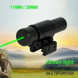 Taktyczny MINI zielony celownik laserowy z mocowaniem na szynę 11mm 20mm do celownika laserowego myśliwskiego kolimtor