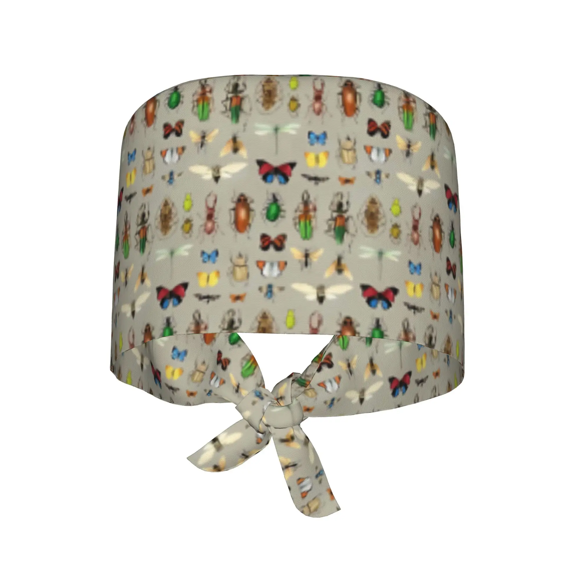 The Usual Suspects Insects On Grey  WorkCap Work Working Cap Adgusted Fashion Printed Multi-Scenario