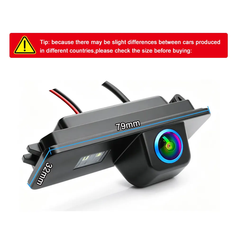 AHD 1080P Dynamic Track Rear View Camera Fit VW Magotan Golf7 Scirocco Phaeton Beetle Skoda Superb Dynamic Trajectory Waterproof