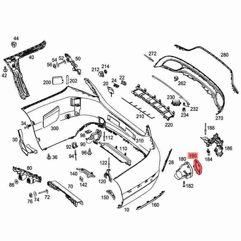 

Sp-Car Rear Exhaust Pipe Trim Bezel Tailpipe Cover Trim For Mercedes Benz W177 W238 W205