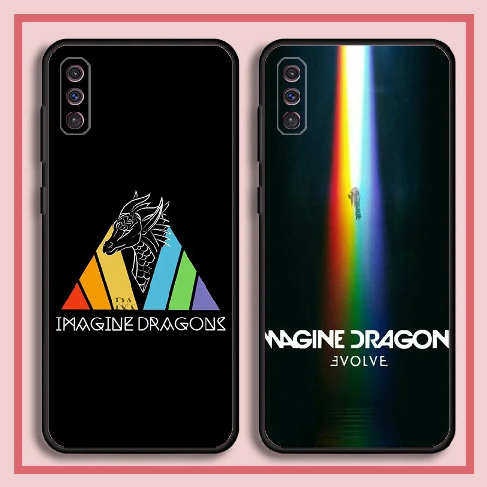 Imagine Dragons Rock Band Phone Case For Samsung S23,23,22,30,21,10,9,Note20 Ultra,Lite,Ultra,5G,Plus,FE,Black Soft Case